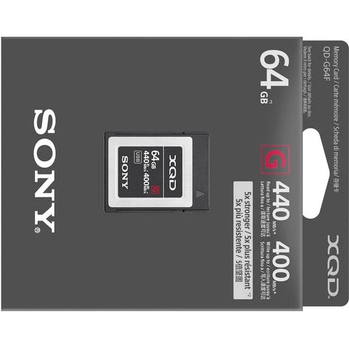 Tarjeta de memoria Sony Professional XQD serie G 64 GB (QDG64E/J) Foto 4 de 4