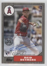 2022 Update 1987 Topps Baseball Black 180/199 Reid Detmers #87BA-RD Auto 06bg