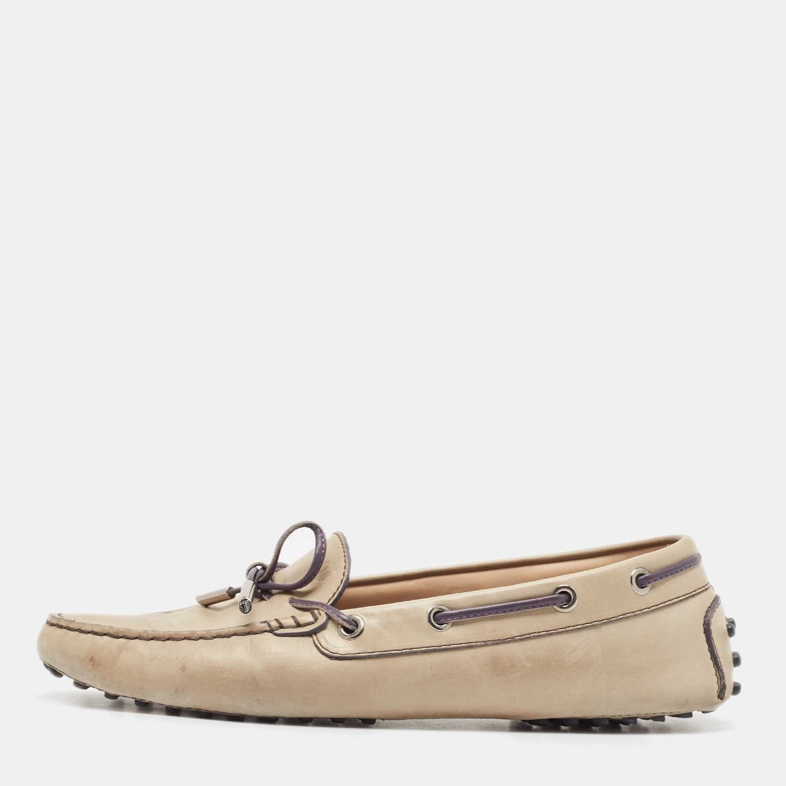 TOD’S Mocassini slip on grigi Tod's in pelle taglia 38 5