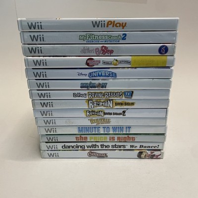 Wii Game Lot 14 Rayman Rabbids Cooking Mama Party Games Tested Cases [85]