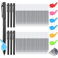 72 PCS Magical Pens & Refills for Grooved Handwriting Workbooks 60 Disappeari...