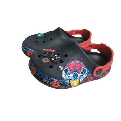 Crocs Fun Lab Darth Vader Slip On Clogs 207189 Black Multi Toddler Boys Size 10C