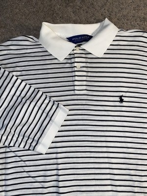 Polo Golf Ralph Lauren Pima Cotton Size Large Cotton White Work Dad Beach Shirt
