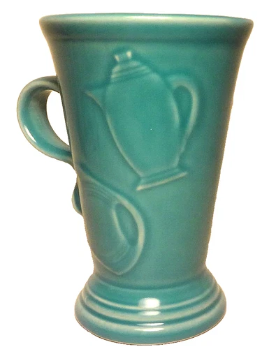 c1986 Retired Homer Laughlin FIESTA PEDESTAL 6 1/8" MUG -Cappuccino-Latte-Coffee