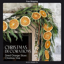 10 ft dried orange slice garland for Christmas fall decor