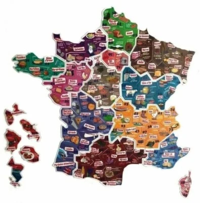 Magnet LE GAULOIS Carte De France  - Photo 1/4