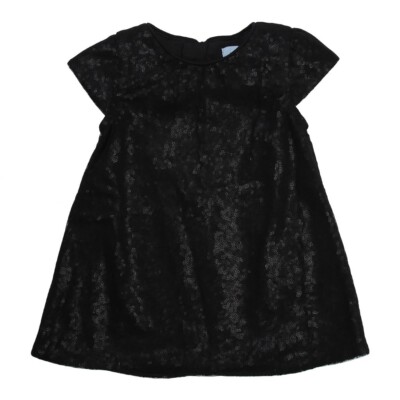 Italienisches Designer Harmont & Blaine Baby Mädchen Pailletten schwarz Kleid 18/24 M - UVP 108£