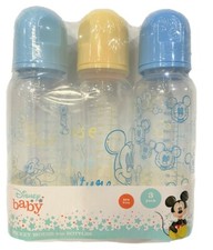 BABY BOTTLE SET 3 - BOYS - DISNEY MICKEY MOUSE LINES - 9 oz BPA FREE