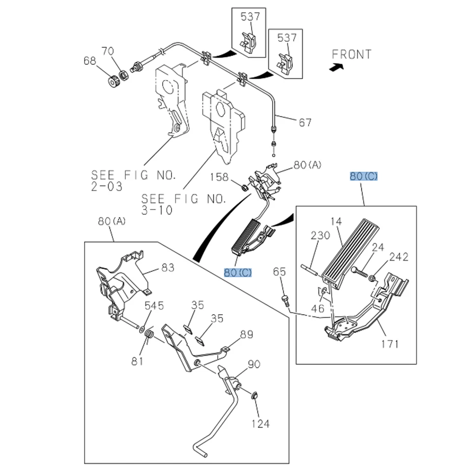 Link Asm Engine Control Accelerator Pedal for ISUZU NPR NPR-HD NQR NRR  94-08 - Изображение 2 из 4