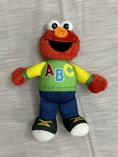 HASBRO Sesame Street Singing Talking ABC s Plush Elmo Toy Tested 0336-WF2.5