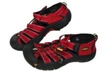 KEEN Active Sandals, 9212, Red/Black, Youth US Size 4 Y