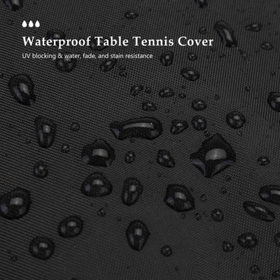 Table Tennis Cover Oxford Cloth Waterproof Pong Table Cover With