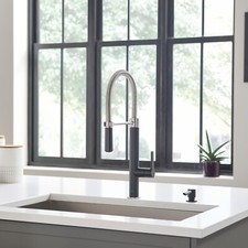 American Standard Cayenne Semi-Professional Matte Black/Stainless 7033350.243