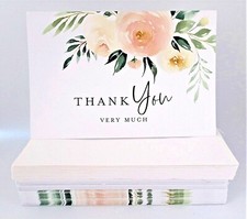 25 - BLISS - FOLDED THANK YOU - CARDS WITH ENVELOPES