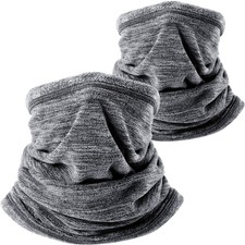 2PCS Cold Weather Ski Mask Fleece Neck Gaiter Warmer for Winter Outdoor Sport US