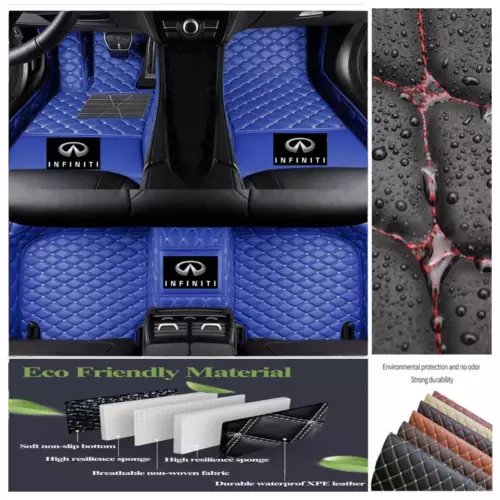 For INFINITI Q50 Q60 Q70 All Models Car Floor Mats Custom Waterproof Carpets - Bild 42 von 47