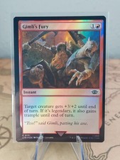Gimli's Fury 0131 Common Foil Lord of the Rings MTG Near Mint