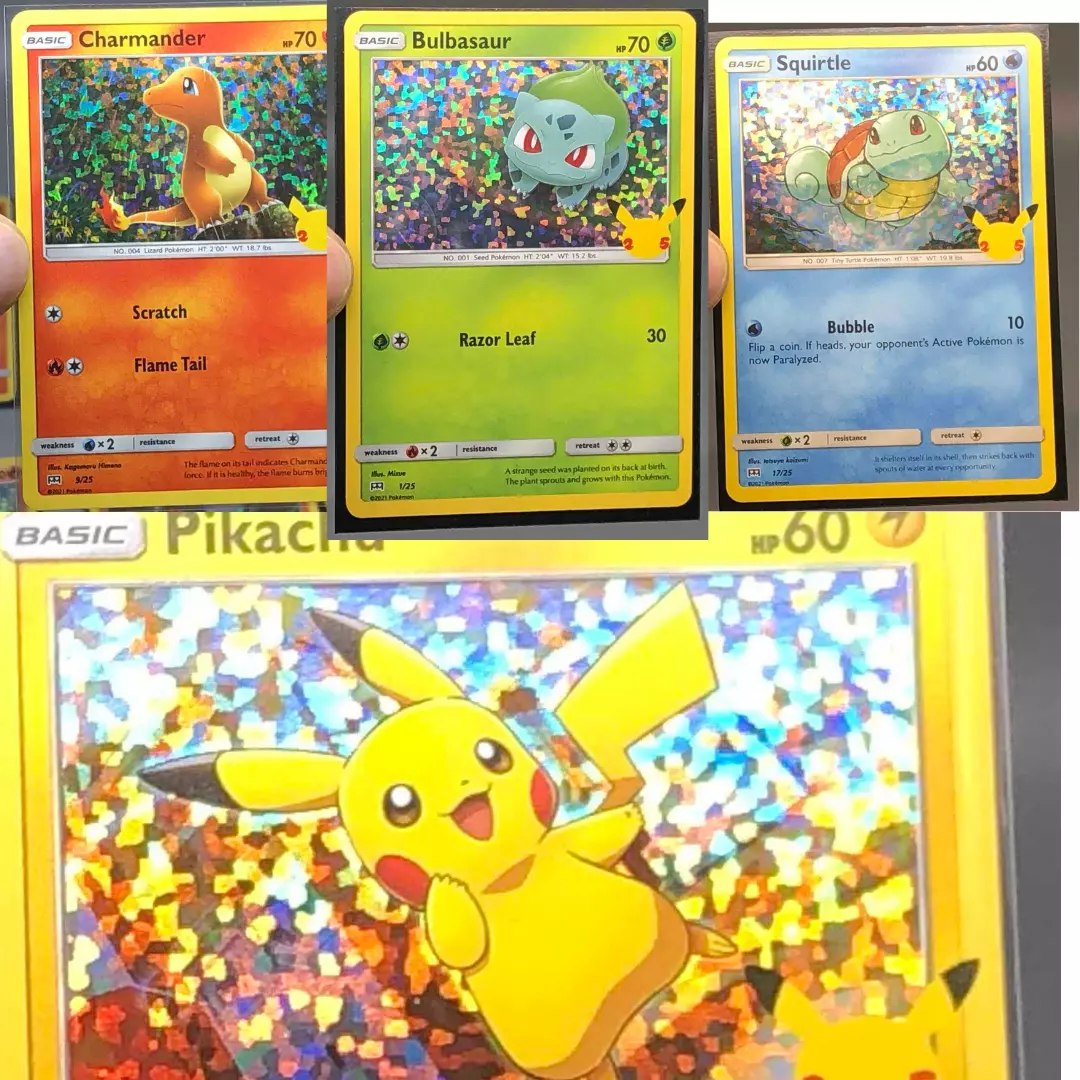 Pokémon 25 anos - Cartas McDonald's 2021 (regular)