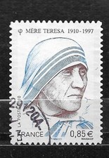 FRANCE oblitéré 2010 Mère Teresa Y&T N° AA468