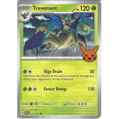 013/167 Trevenant : Common Card : Trick or Trade 2024 : Pokemon