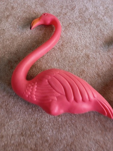 Vintage Pink Flamingo Union Products DON FEATHERSTONE SNOMINGO Blow Mold 1996 - Picture 10 of 11