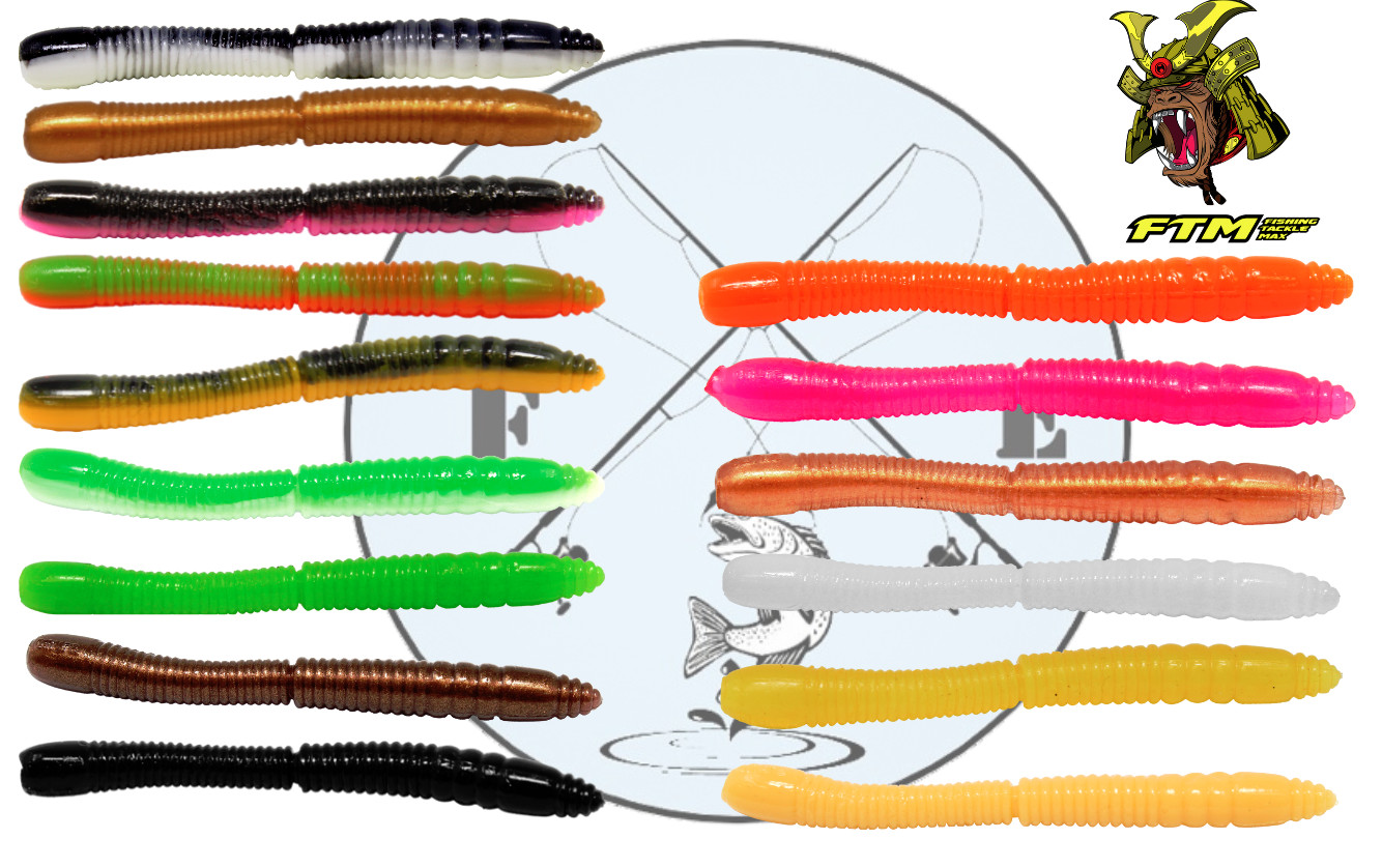 Lifter Lures Wurmy 6,5cm FTM Gummi schwimmend für Forelle Käse Aroma Trout Köder