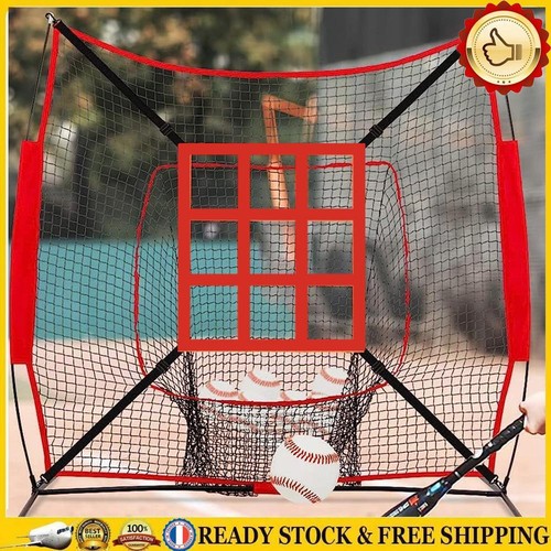 Filet D'entraînement Baseball/softball 7x7 Pieds - Avec Lanceur Et Zone De Frappe