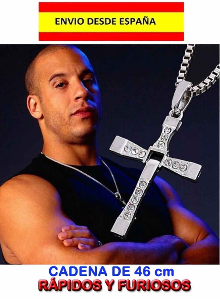 JinYu 3 collares con colgante de cruz de Dominic Toretto y 10