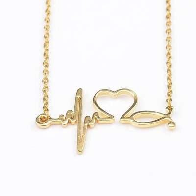 Heart Rhythm Necklace Gold Outlet Store Up To 50 Off