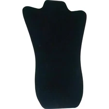 Black Velvet Padded Necklace Pendant Bust Showcase Display 14 1/8"