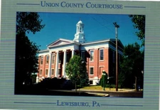 union county courthouse Lewisburg Pennsylvania postcard