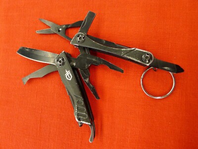 Gerber Dime 12-in-1 Mini Multi-tool Needle Nose Pliers Pocket Knife, Black