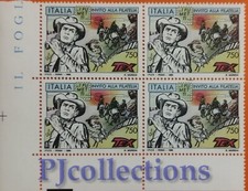 2450-ITALY-ITALY 1996 INVITATION TO PHILATELY FULL BLOCK 4 STAMPS MNH