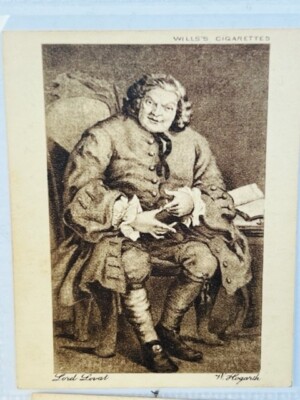 Wills cigarette tobacco card antique 1916 Celebrated Pictures Lord Lovat  Hogarth | eBay