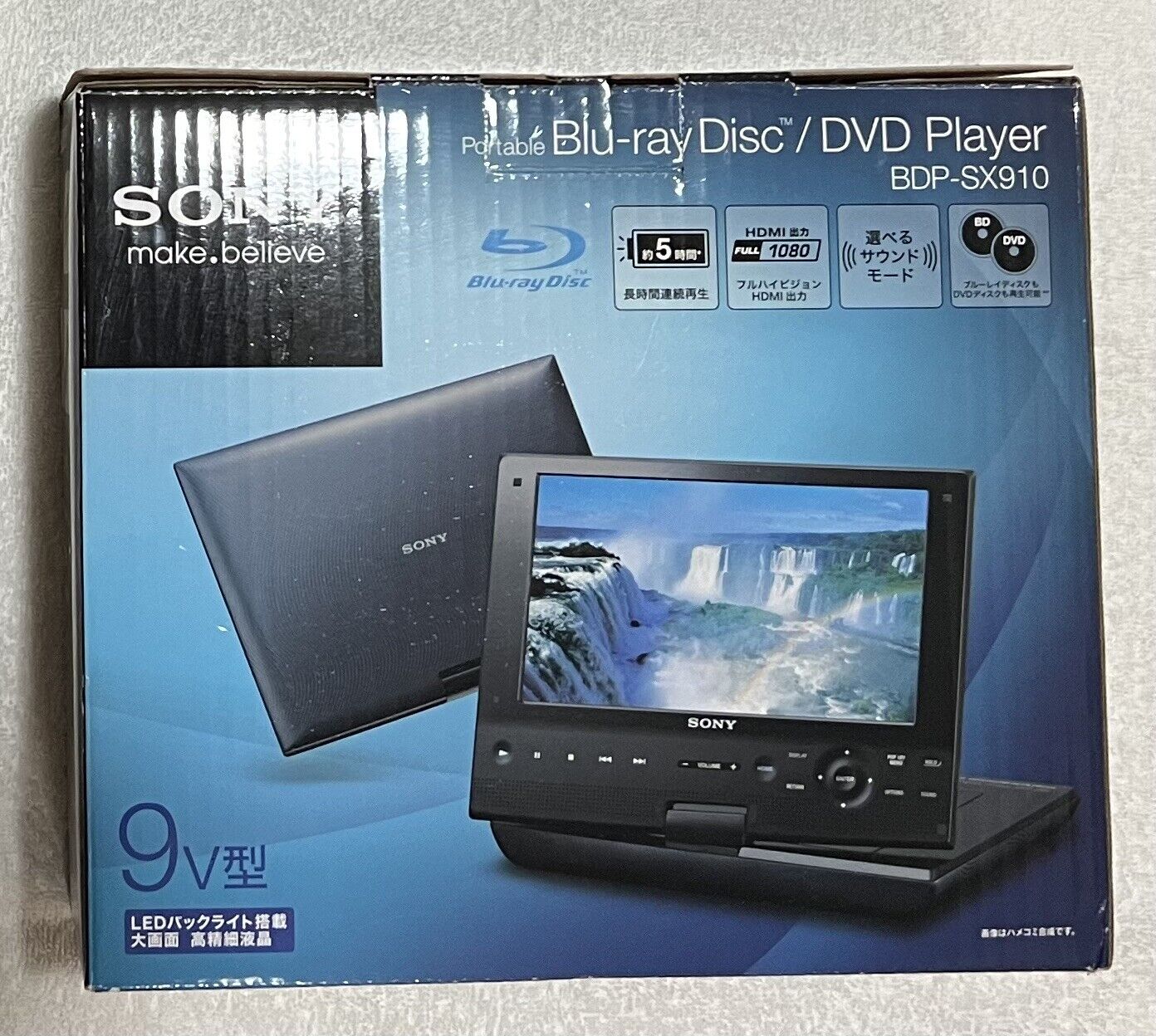 Used Sony BDP-SX910 Portable DVD Blu-ray Disc Player with box 