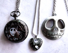 Nightmare Before Christmas Jack Face Pendant WATCH  PENDANTS 3 pc. SET