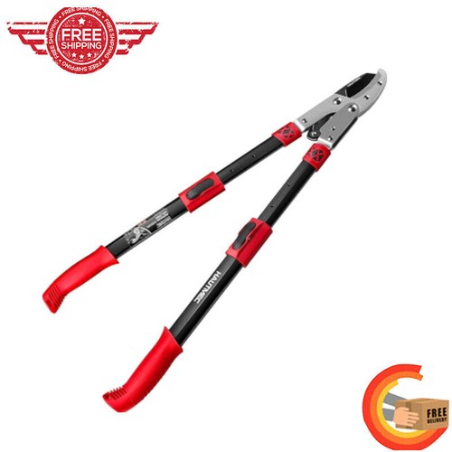 Extendable 27-37'' Anvil Loppers w/Compound Action System Tree Trimmer Durable