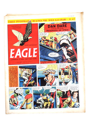 Eagle Comic Vol 6 No 1 - 7th Jan 1955 Dan Dare Prisoners of Space Very Good UK