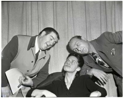 Bud Abbott & Lou Costello Cass Delay Vintage Original 5x4 Photo