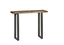 Rectangular Shaped Traditional Style Natural Essential Live Edge Console Table