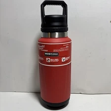 Milwaukee 48-22-8397R PACKOUT 36oz Red Insulated Bottle with Chug Lid