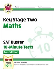 KS2 Year 6 Maths SAT Buster 10-Minute Test Foundation with Answer Ages 10-11 CGP