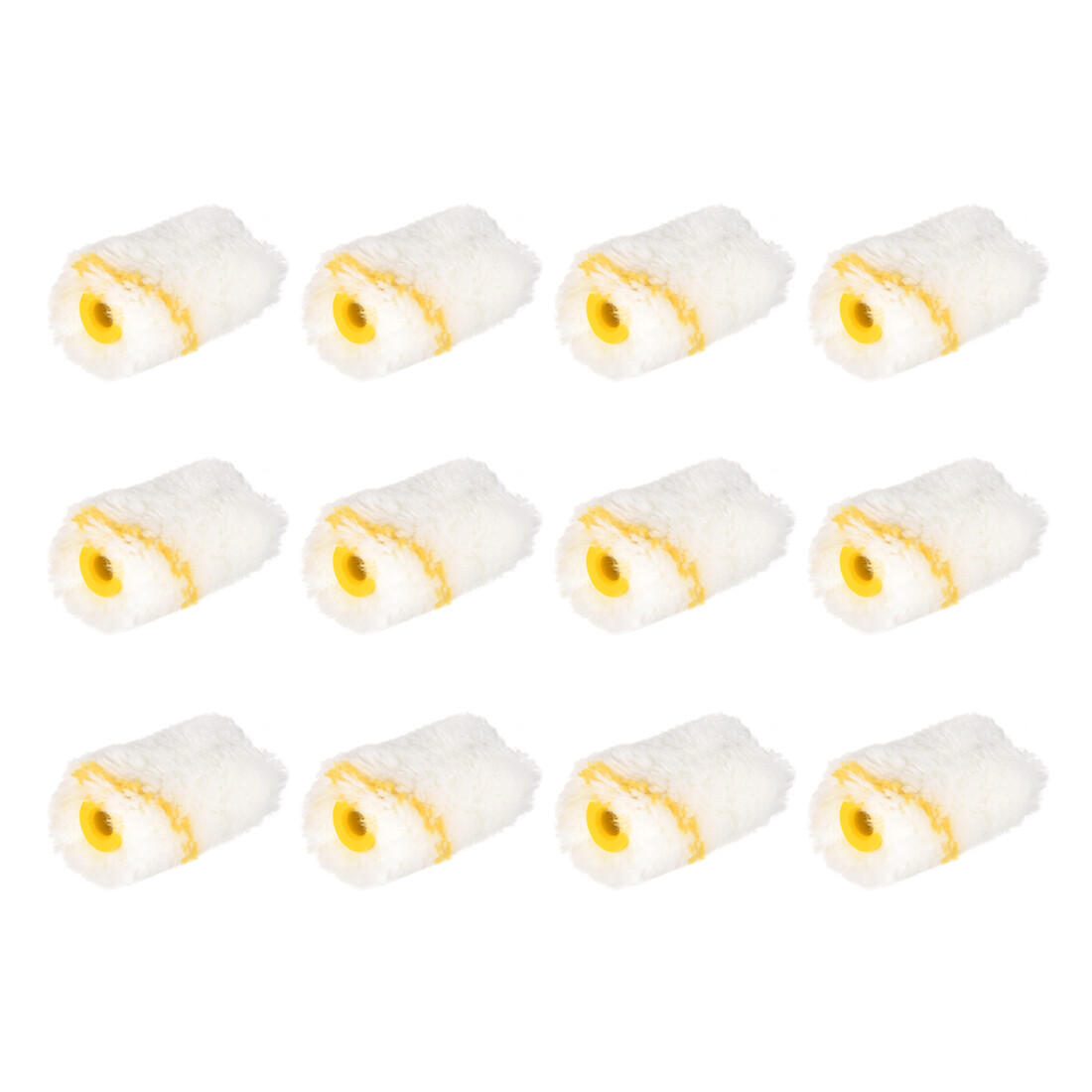 Pintura Rodillo Cubierta 2" 5 cm Mini Acrílica Fibra Cepillo Pintura Pared 12pcs