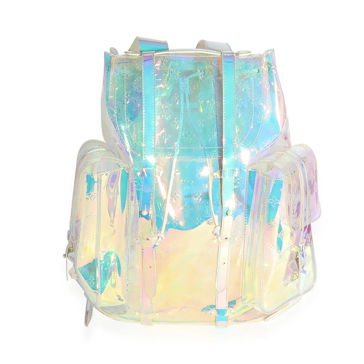 Prism Irridescent Monogram Christopher GM Backpack White Hardware, 2019