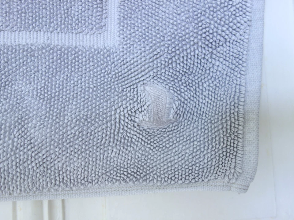 möve badematte 100 x 60 cm 100 % baumwolle blau badteppich badvorleger - Bild 2 von 4