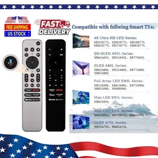 RMF-TX910U TV Remote for Sony Bravia TV Voice Remote With Backlight/Metal Case