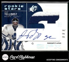2002-03 SPx #158 Mikael Tellqvist Auto /1250