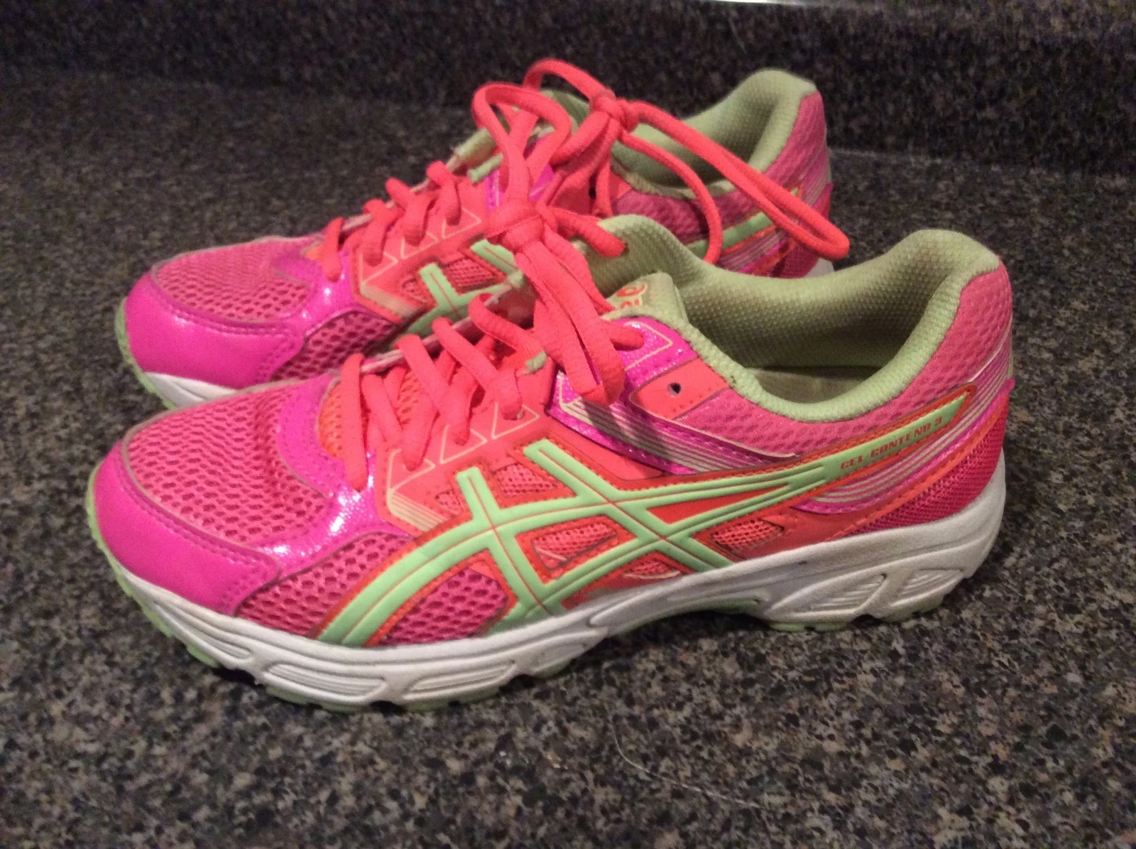 ASICS GEL Contend 3 GS C566N0734 GIALLO ROSA TURCHESE Taglia 6