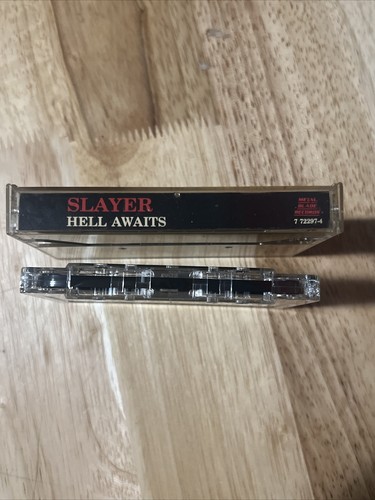 SLAYER Hell Awaits 1988 Cassette Tape METAL BLADE Metallica Megadeth Big 4 - Picture 3 of 3