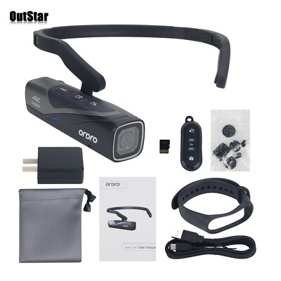 Ordro EP8 4K Gimbal 20MP Head Mounted Camera Wifi Sports Vlog Video Camcorder #s